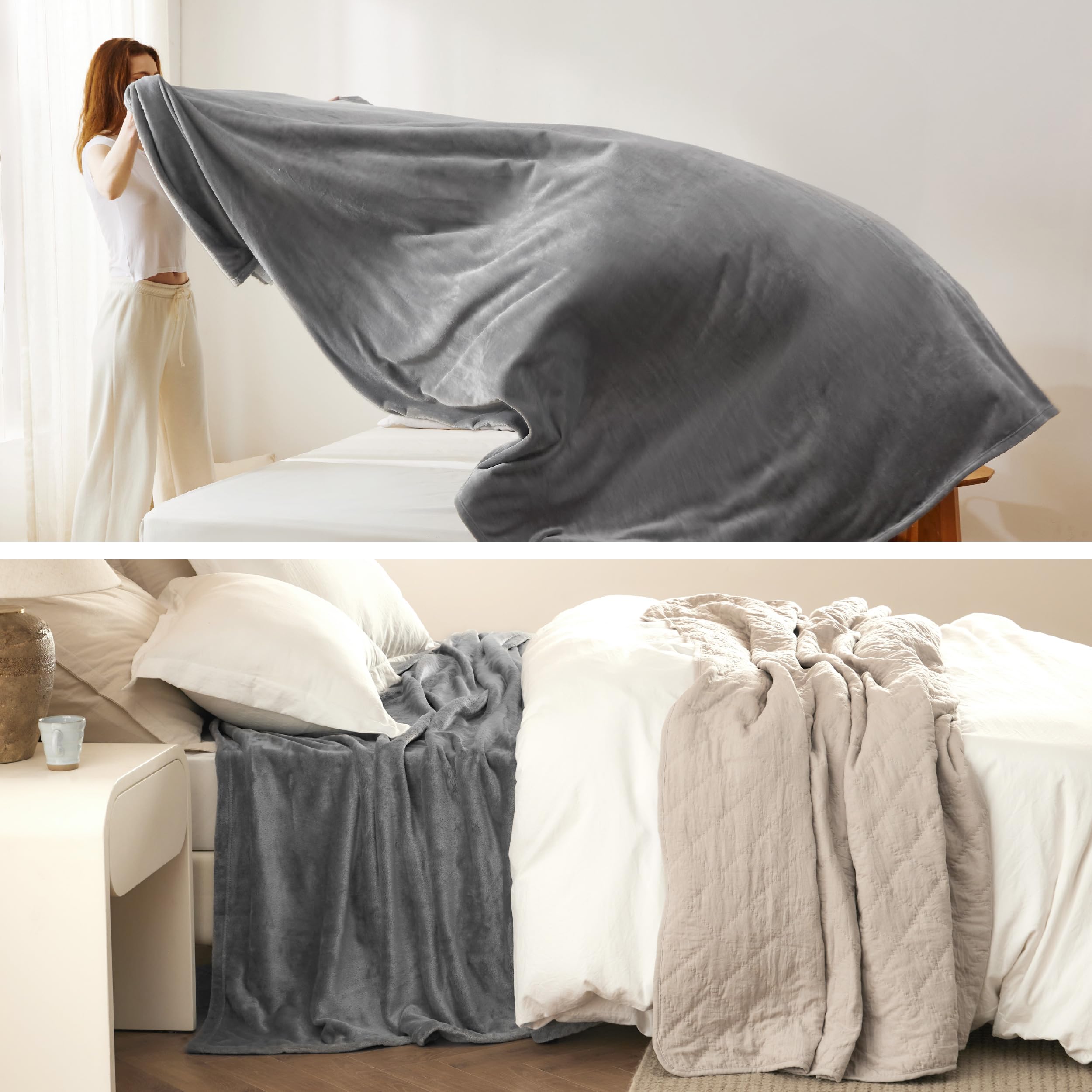 Bedsure pet-friendly cozy blanket ideal for snuggling with pets