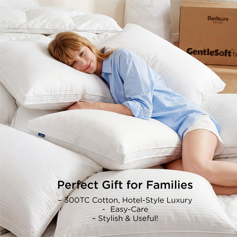 Bedsure pillow breathable skin-friendly surface keeps you cool