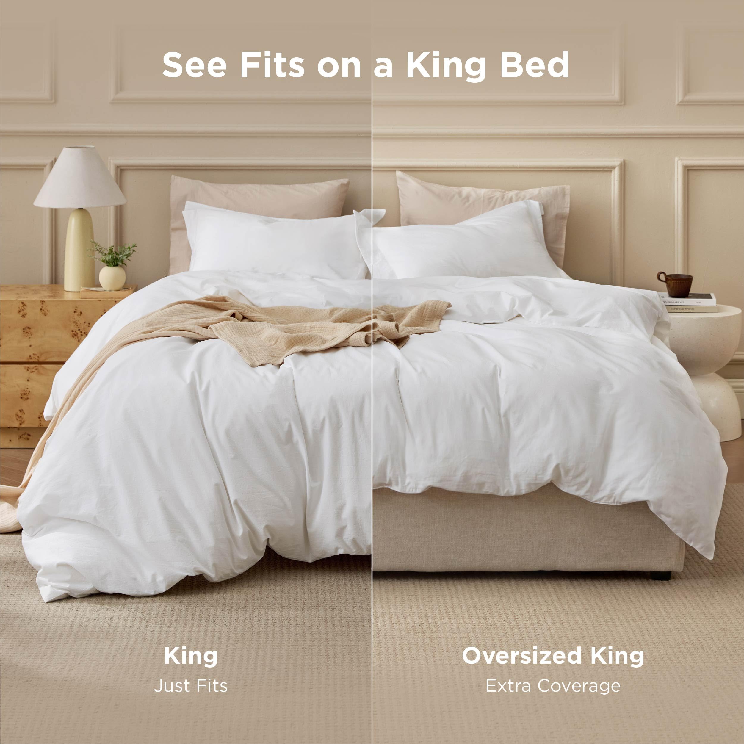 Bedsure pillow shams with 2-inch flange edge complete the look.