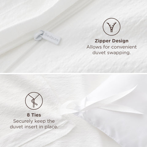 Bedsure pillow-shams 20x36 complete the coordinated three-piece set