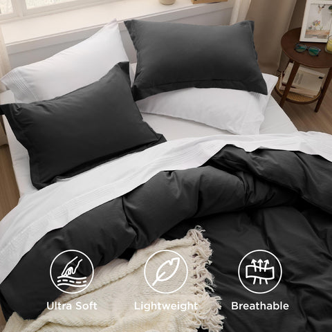 Bedsure pillow shams 20x36 complete the coordinated bedding look.