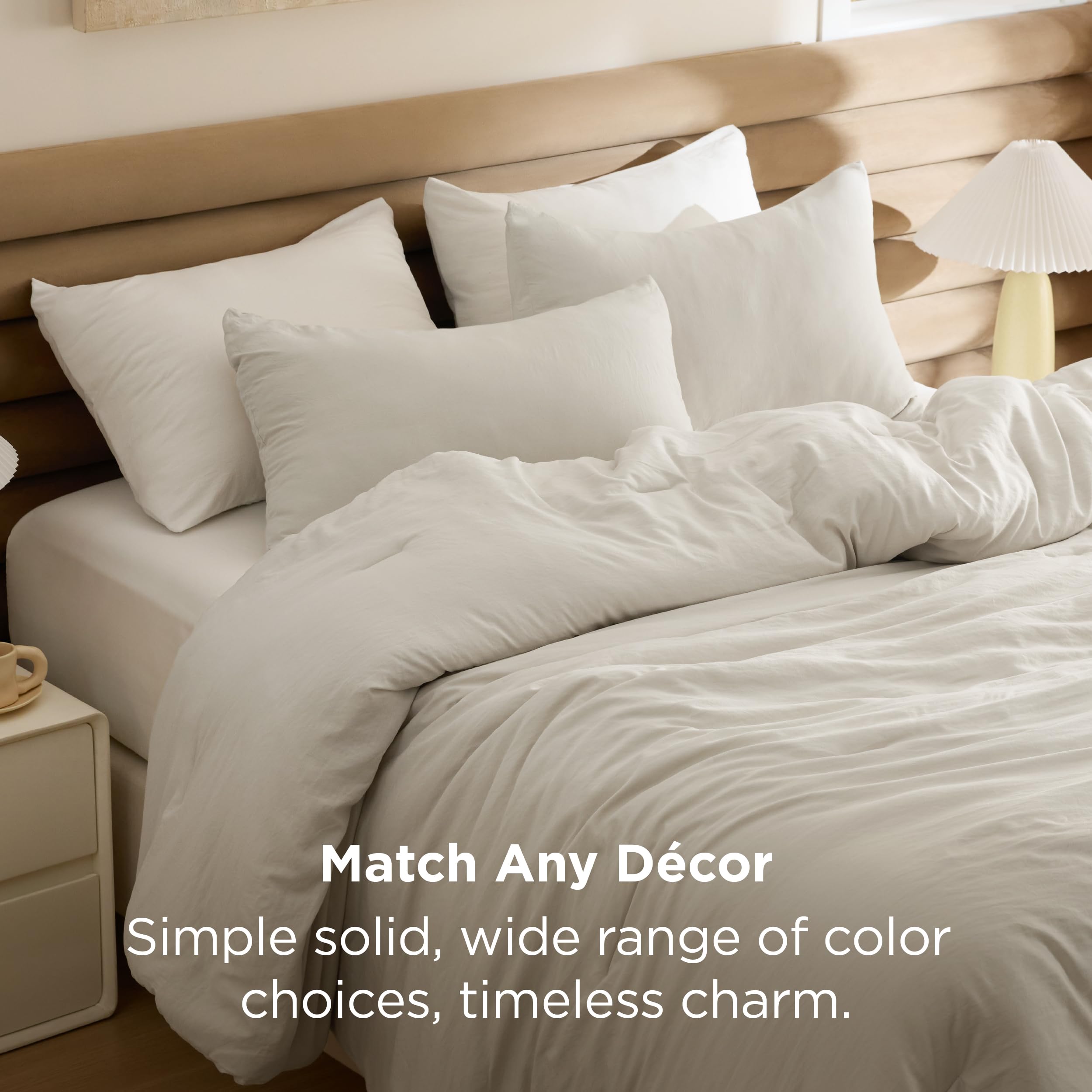 Bedsure pillowcase 20x26 beige enhances sleep with a soft touch.