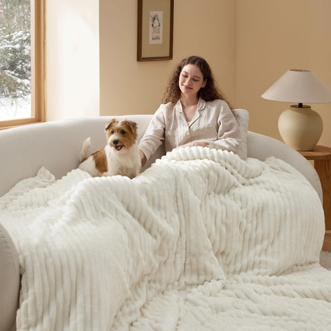 Bedsure pillowcase 20x26 pair with stripe design for cozy bedding decor.