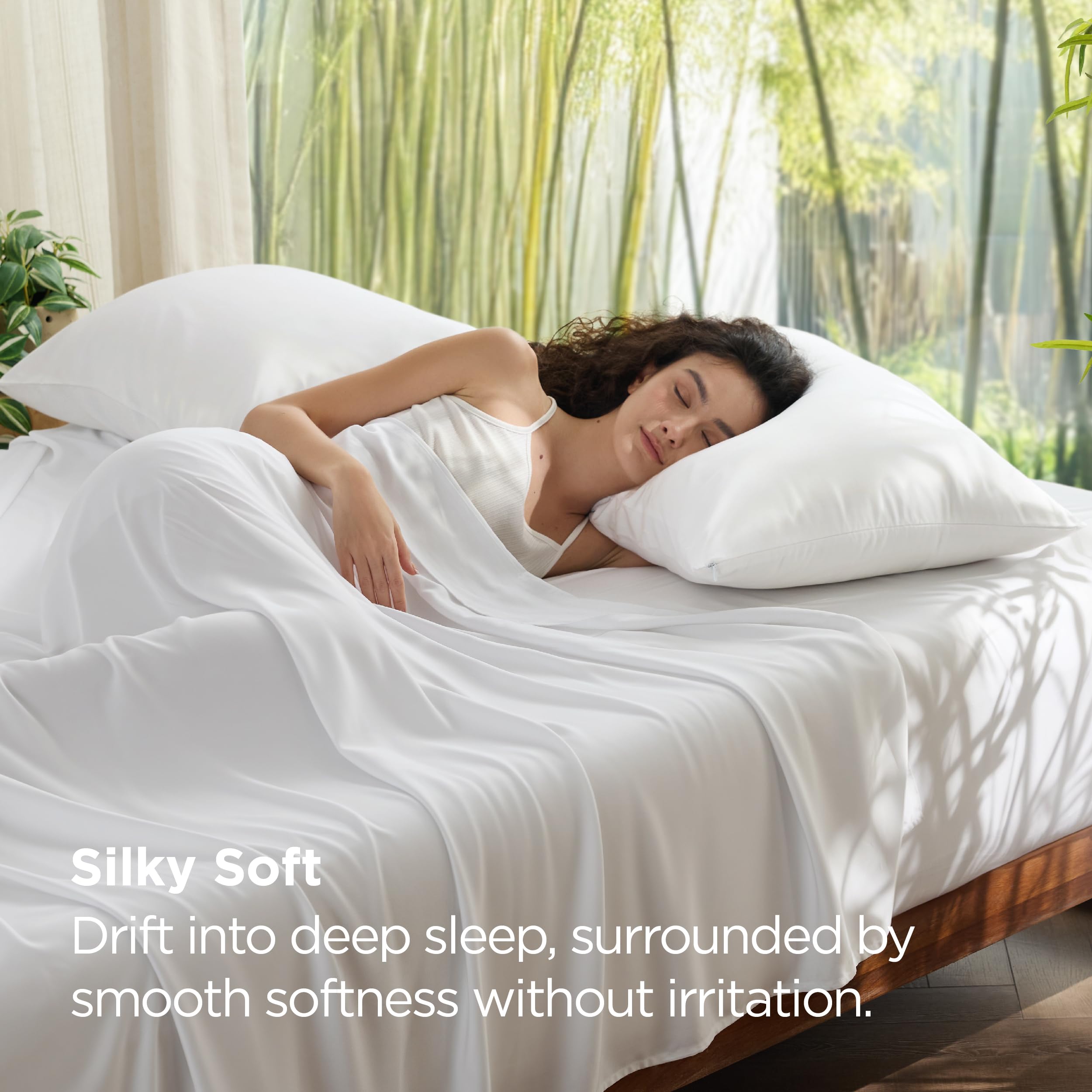 Bedsure zipper closure pillowcase keeps the pillow secure and tidy.