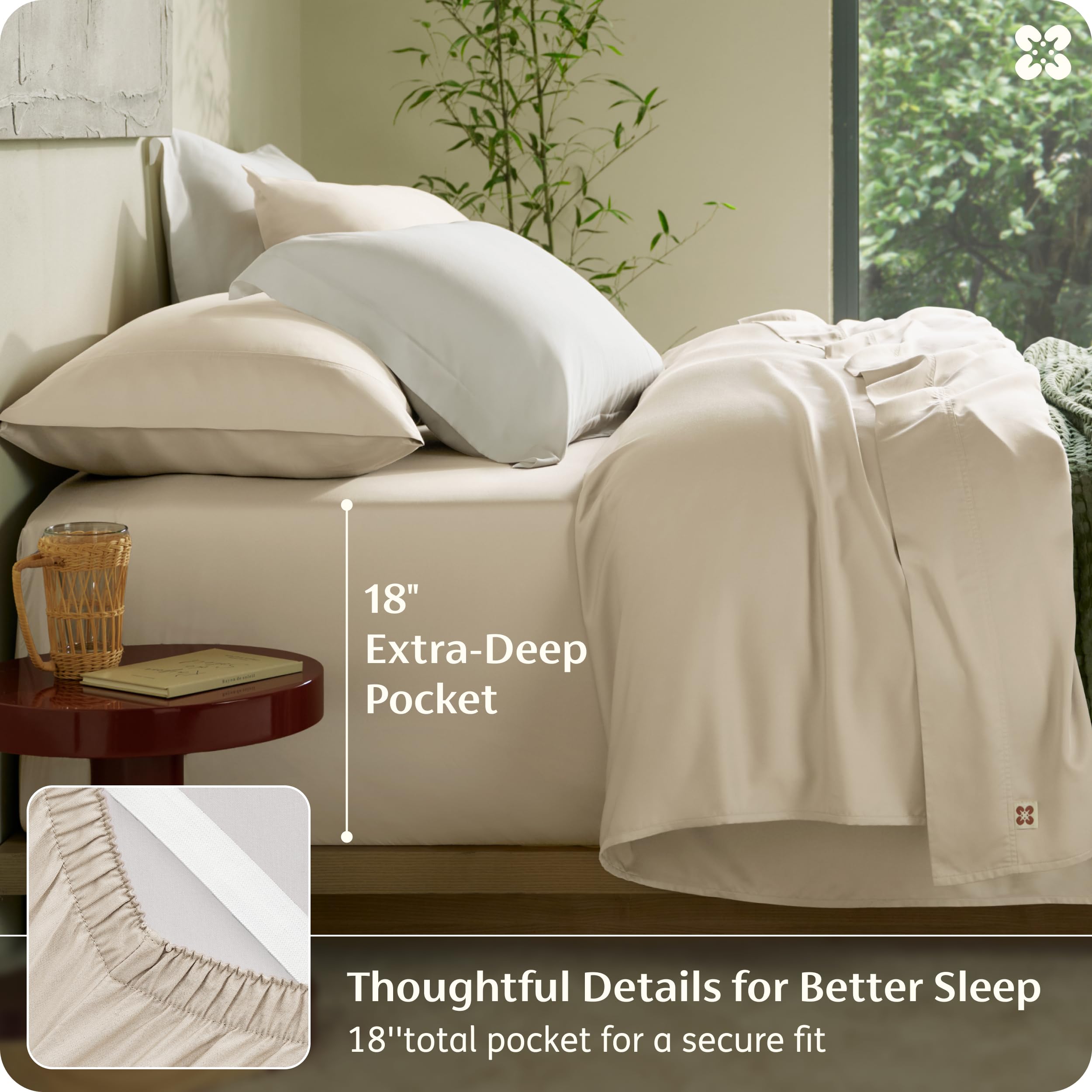Bedsure pillowcases with secure envelope closures stay neatly in position.