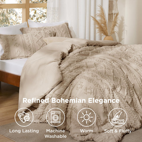 Bedsure polyester microfiber breathable weave closeup demonstrates lightweight warmth and easy layering