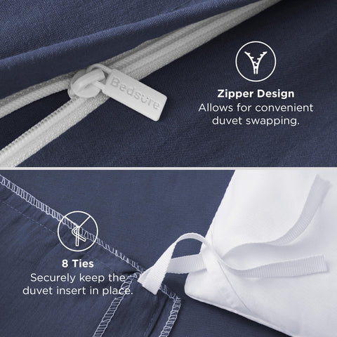 Bedsure prewashed polyester fabric feels soft and smooth.