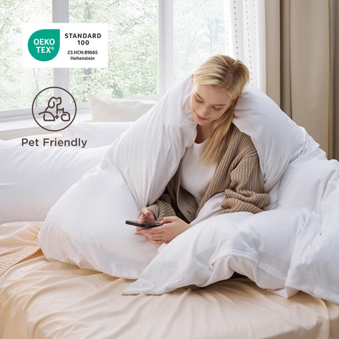 Bedsure prewashed microfiber, incredibly soft and smooth texture