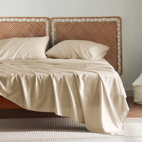 Bedsure PureWoven bamboo bedding soft-silky highlight premium feel and skin-friendly comfort.