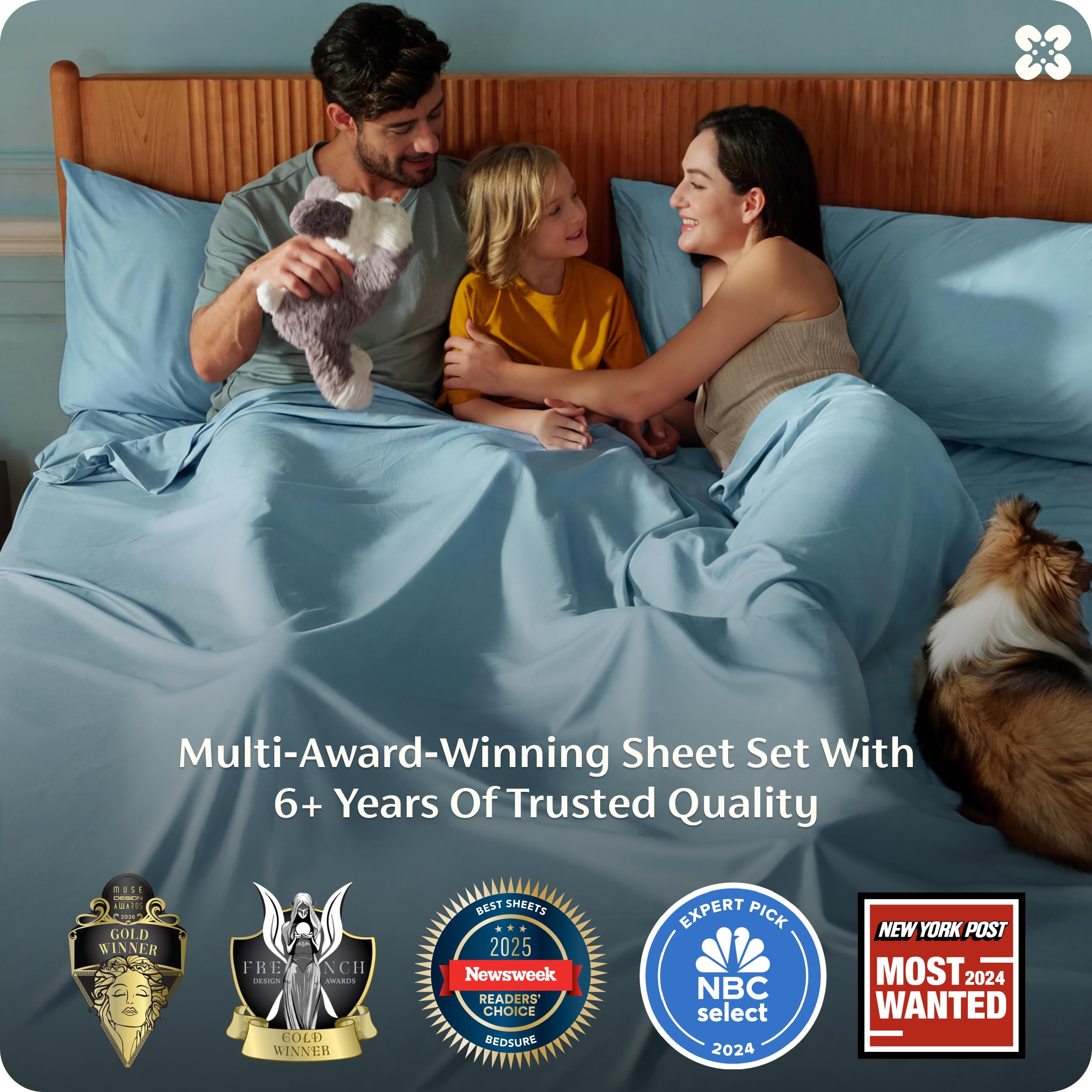 Bedsure purewoven silky bedding closeup emphasizes smooth luxury feel