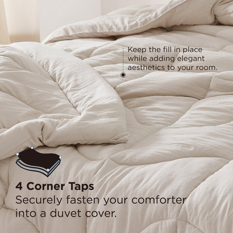 Bedsure all-season design balances warmth with breathable airflow.