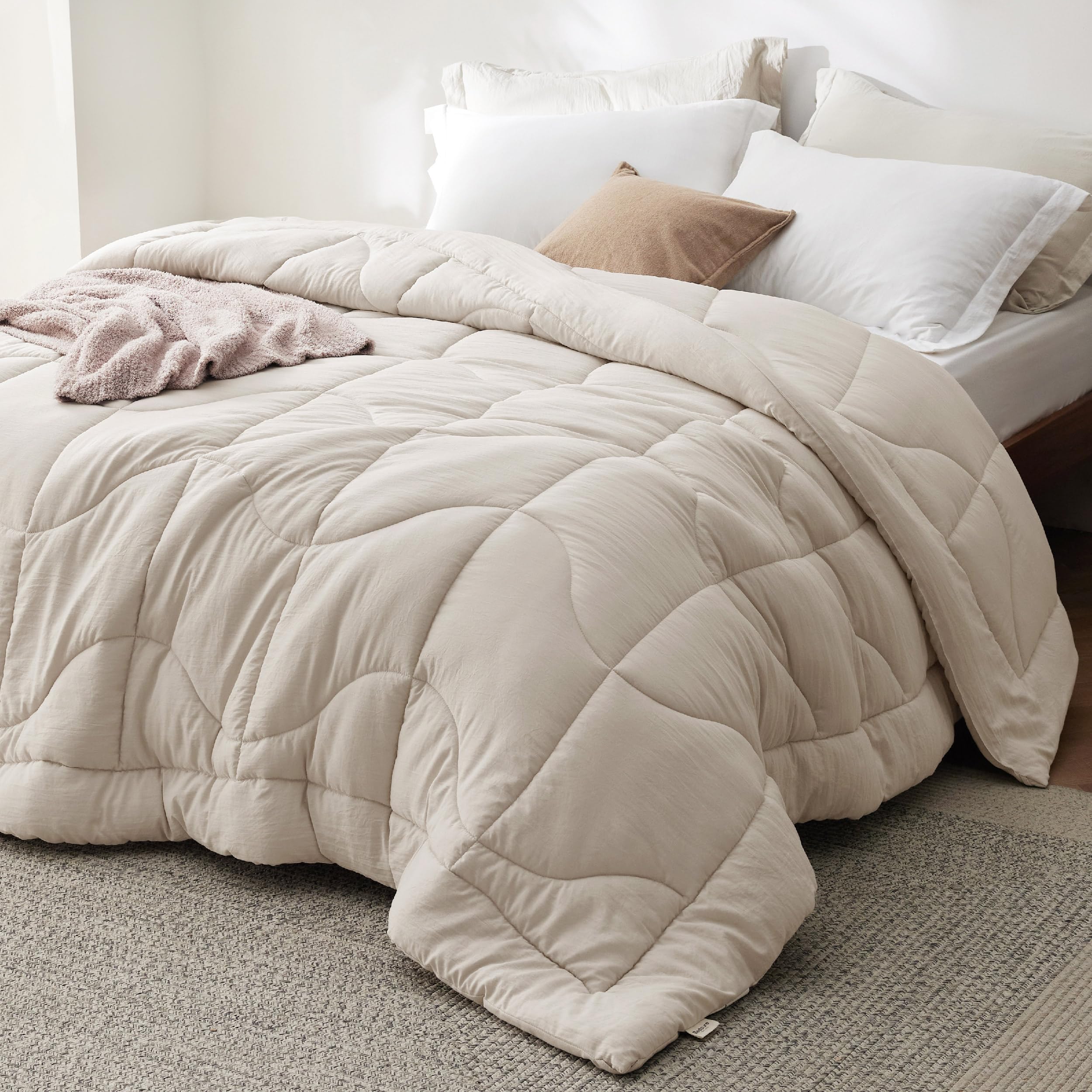 Bedsure queen comforter soft cover with ultra-soft microfiber for restful nights.