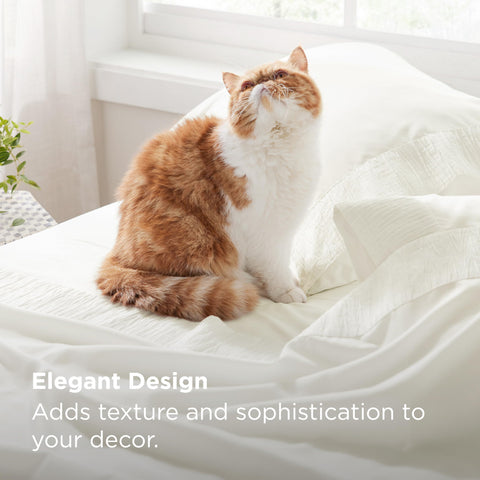 Bedsure queen fitted sheet 60x80 with a 14-inch pocket stays tucked.
