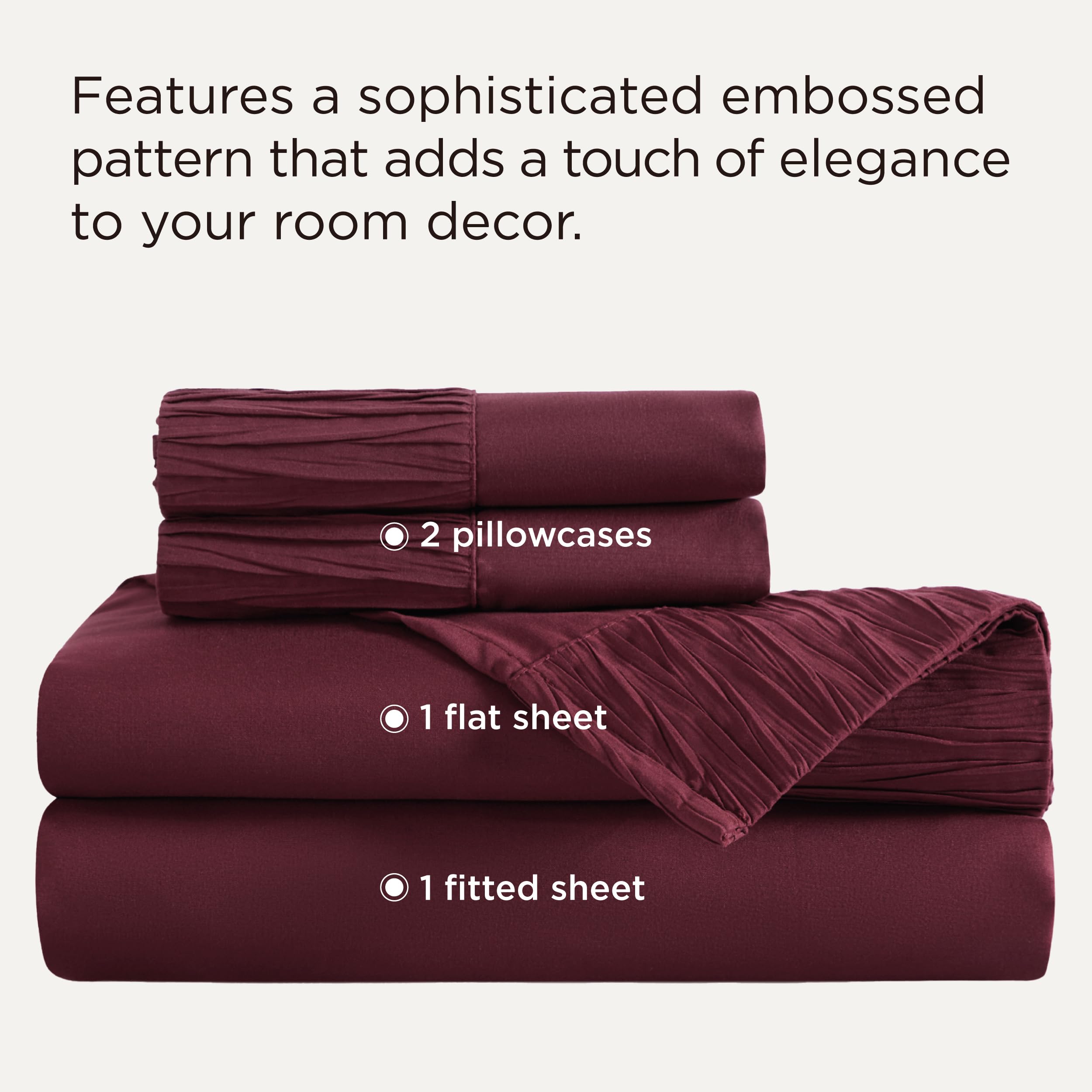 Bedsure queen flat sheet 90x102 demonstrates ample coverage for deep mattresses.