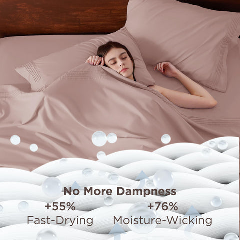 Bedsure queen pillowcases featuring pintuck detail for a polished finish.