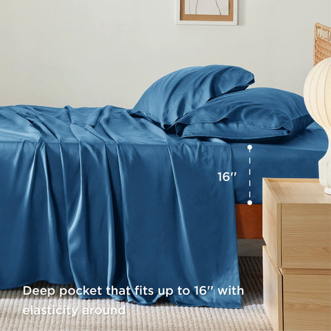 Bedsure queen pillowcases teal with envelope closures for neat pillows