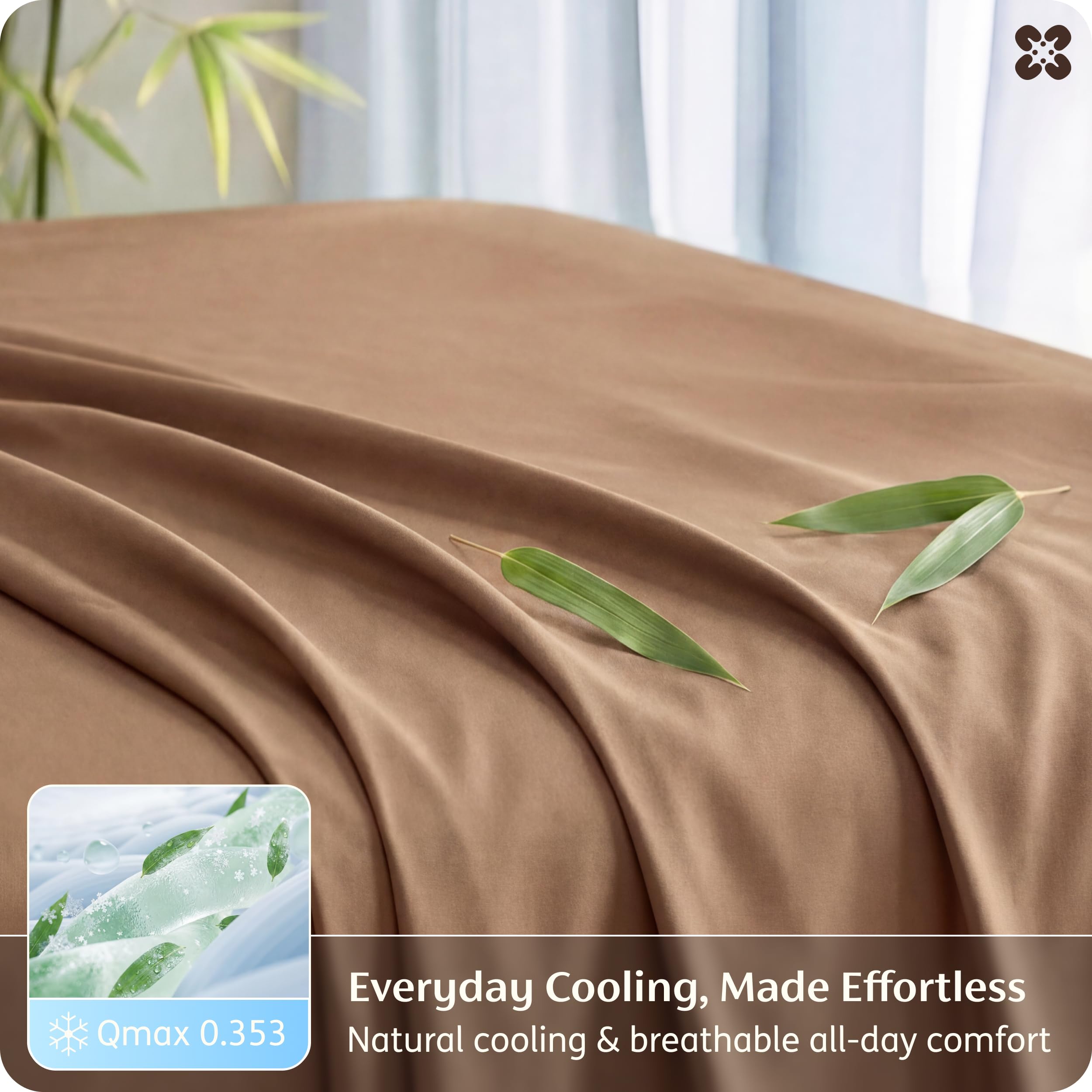Bedsure pillowcase close-up with envelope closure prevents slipping during sleep.