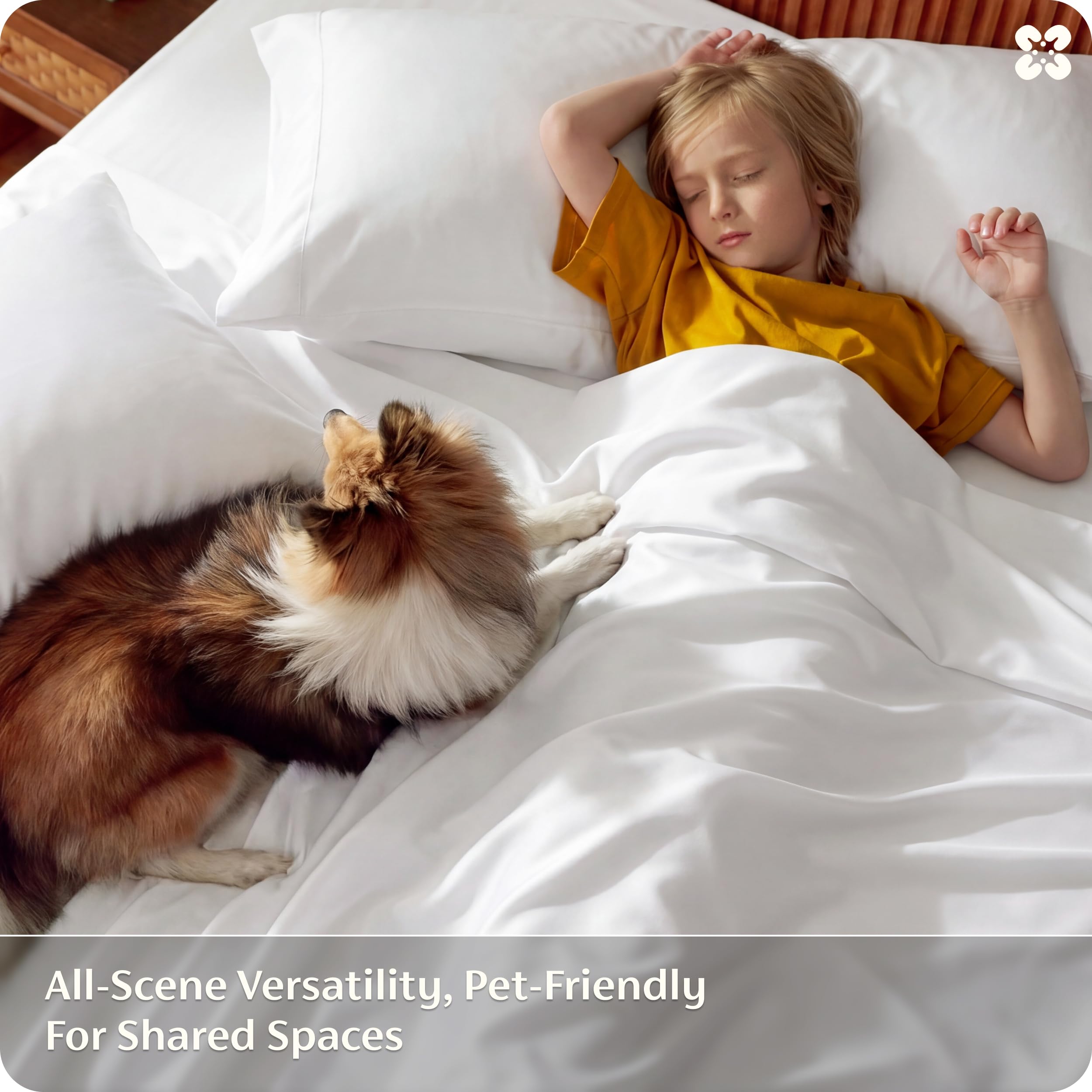 Bedsure breathable sheets on bed demonstrate cooling overnight comfort.