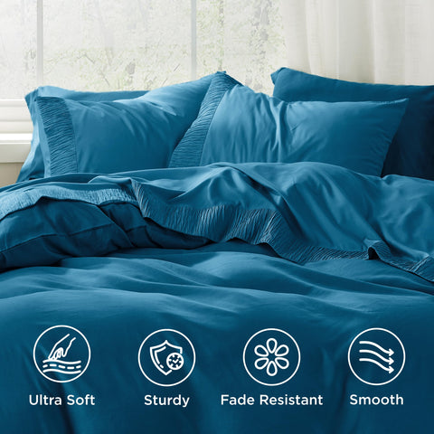 Bedsure fitted sheet with deep pockets and elastic around for a secure fit