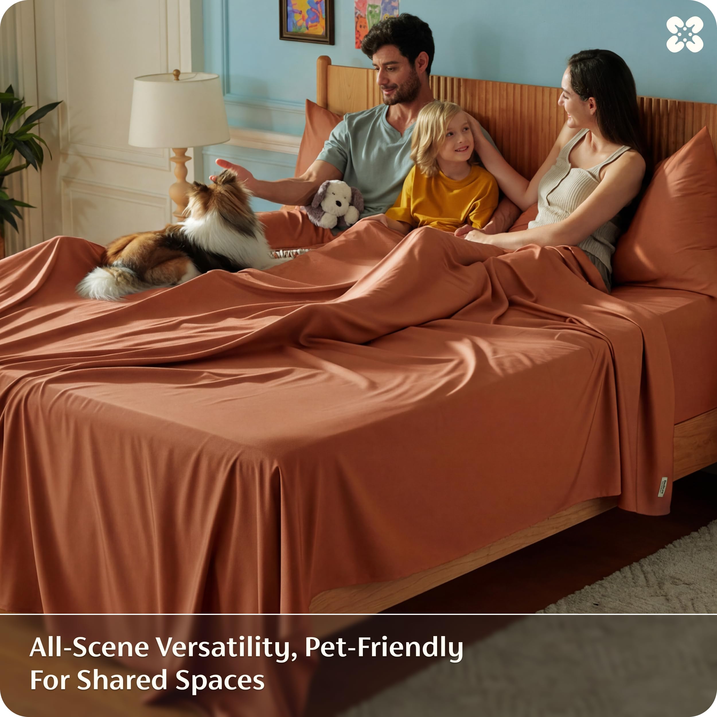Bedsure hotel-luxe feel with silky bedding