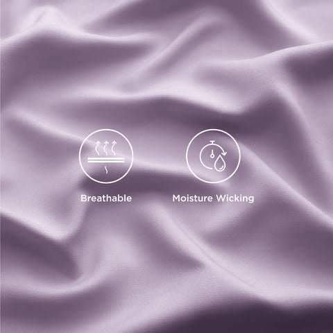 Bedsure bamboo rayon sheets moisture-wicking breathable comfort for warm sleepers.