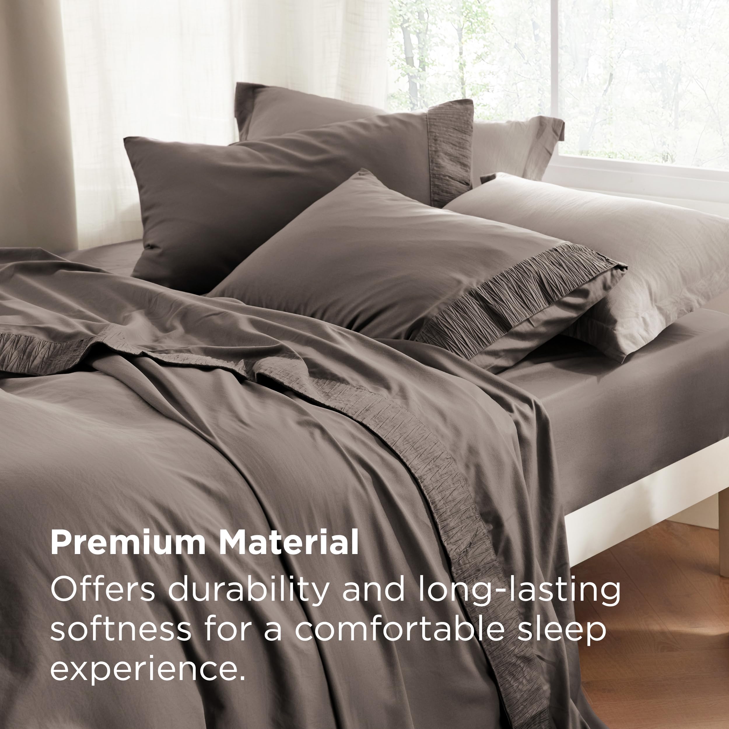 Bedsure oeko-tex-certified label signals skin-friendly materials and safer sleep.