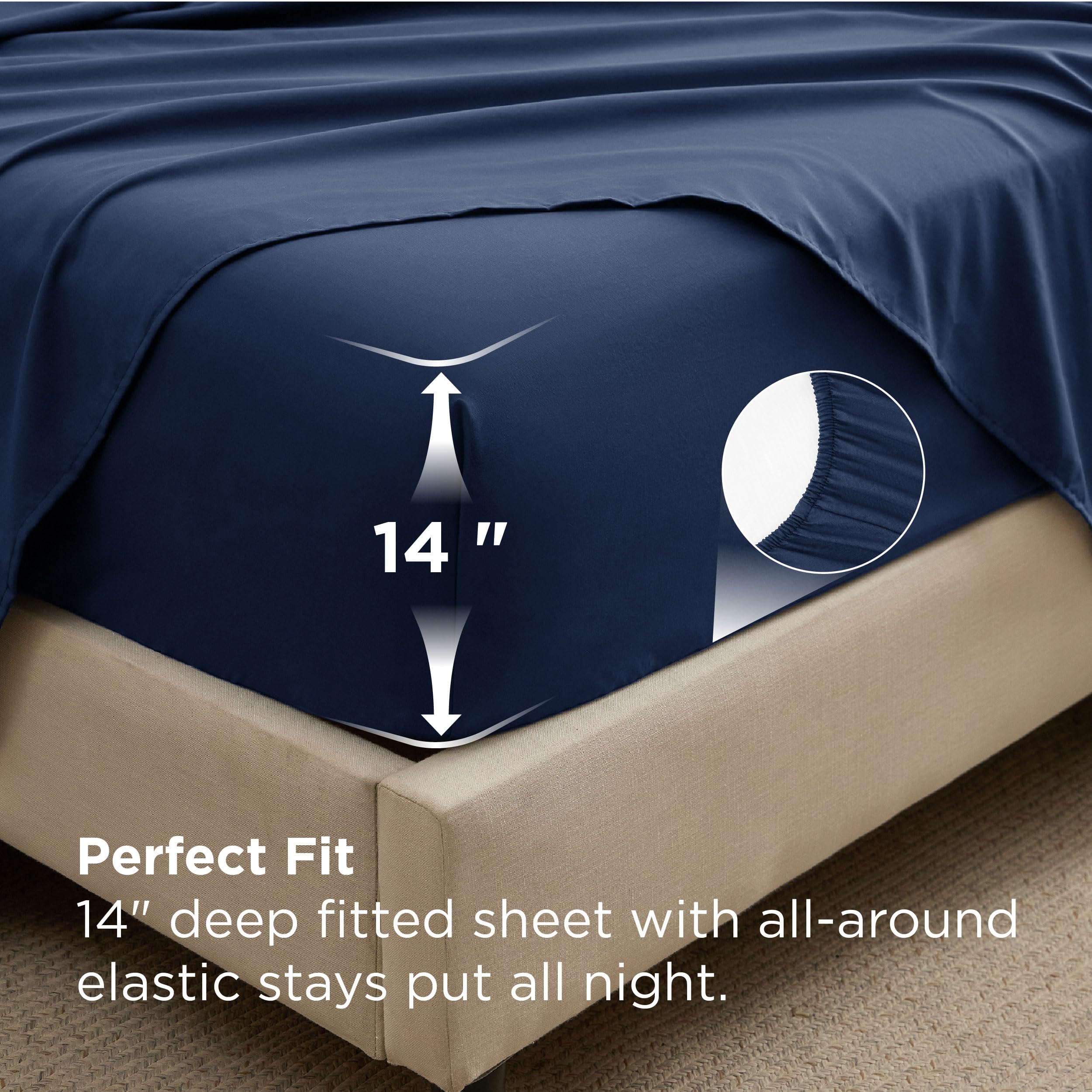 Bedsure queen-size bed-in-a-bag includes all essentials in one package.