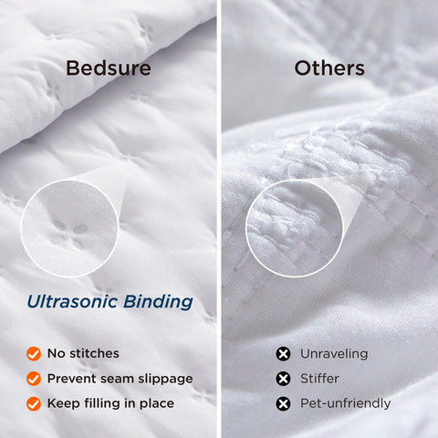Bedsure king quilt ideal for dorms, sofas, or guest rooms