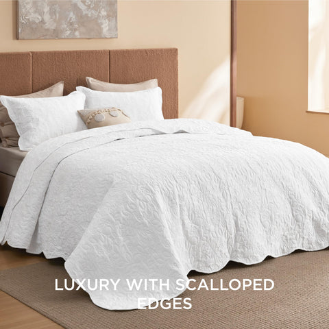 Bedsure queen-size bed setup demonstrates full coverage for a tidy bedroom