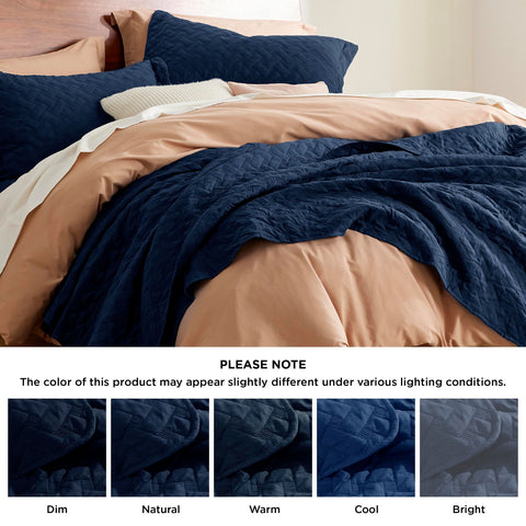 Bedsure quilt used as a bedspread for a neat, versatile setup