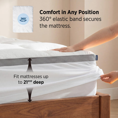 Bedsure quilted-box design keeps fill evenly distributed