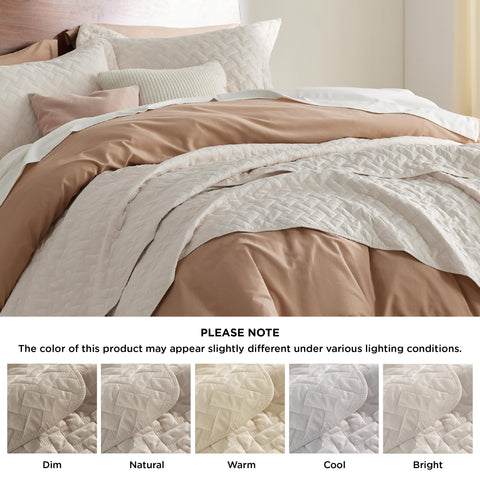 Bedsure quilt includes two pillow shams for a complete look