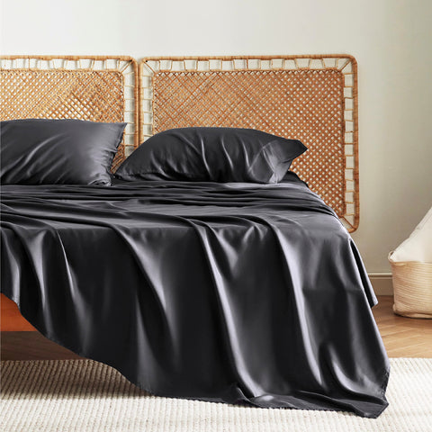 Bedsure rayon bamboo sheets offer silky softness and breathable comfort.