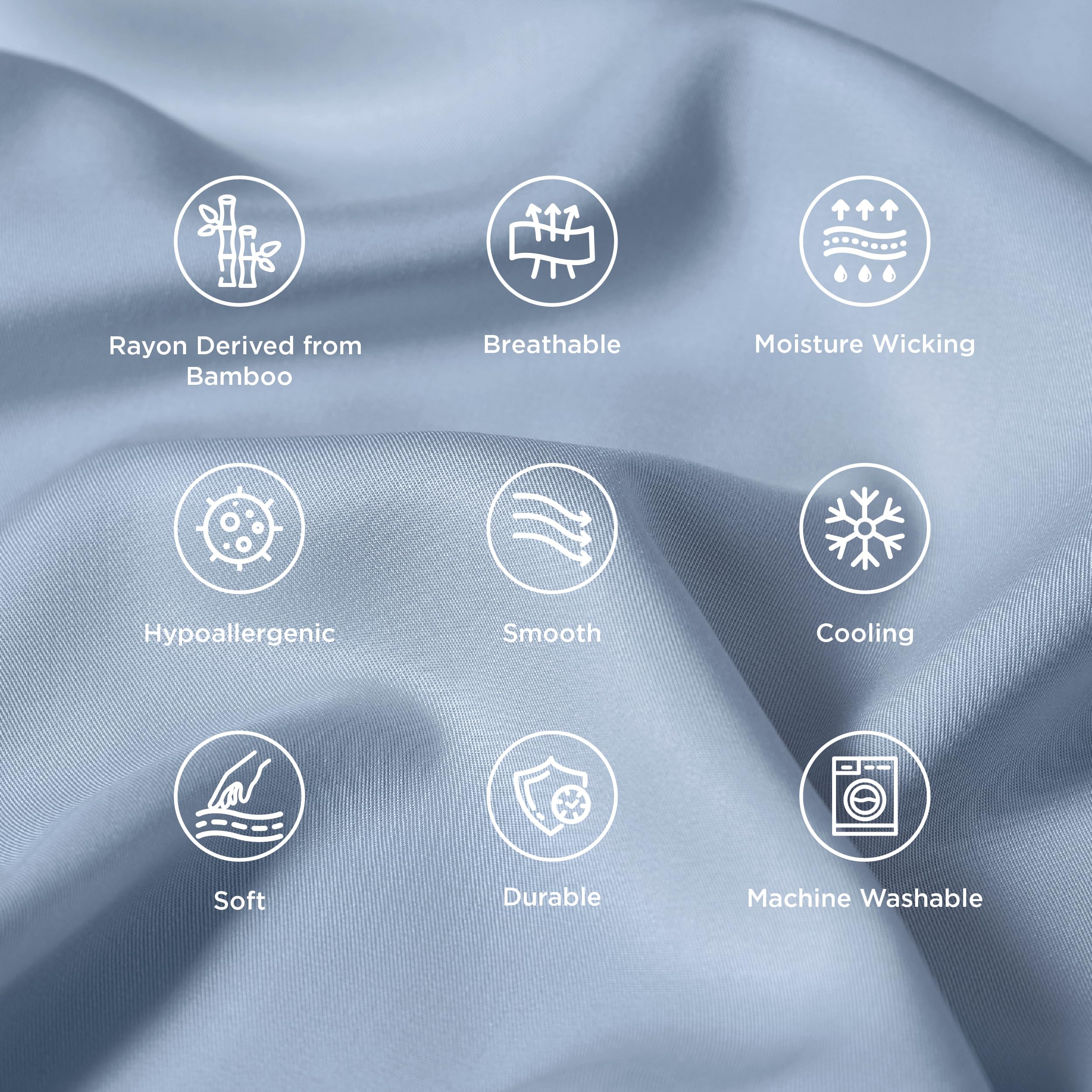 Bedsure rayon-derived bamboo fabric enhances breathability and moisture management