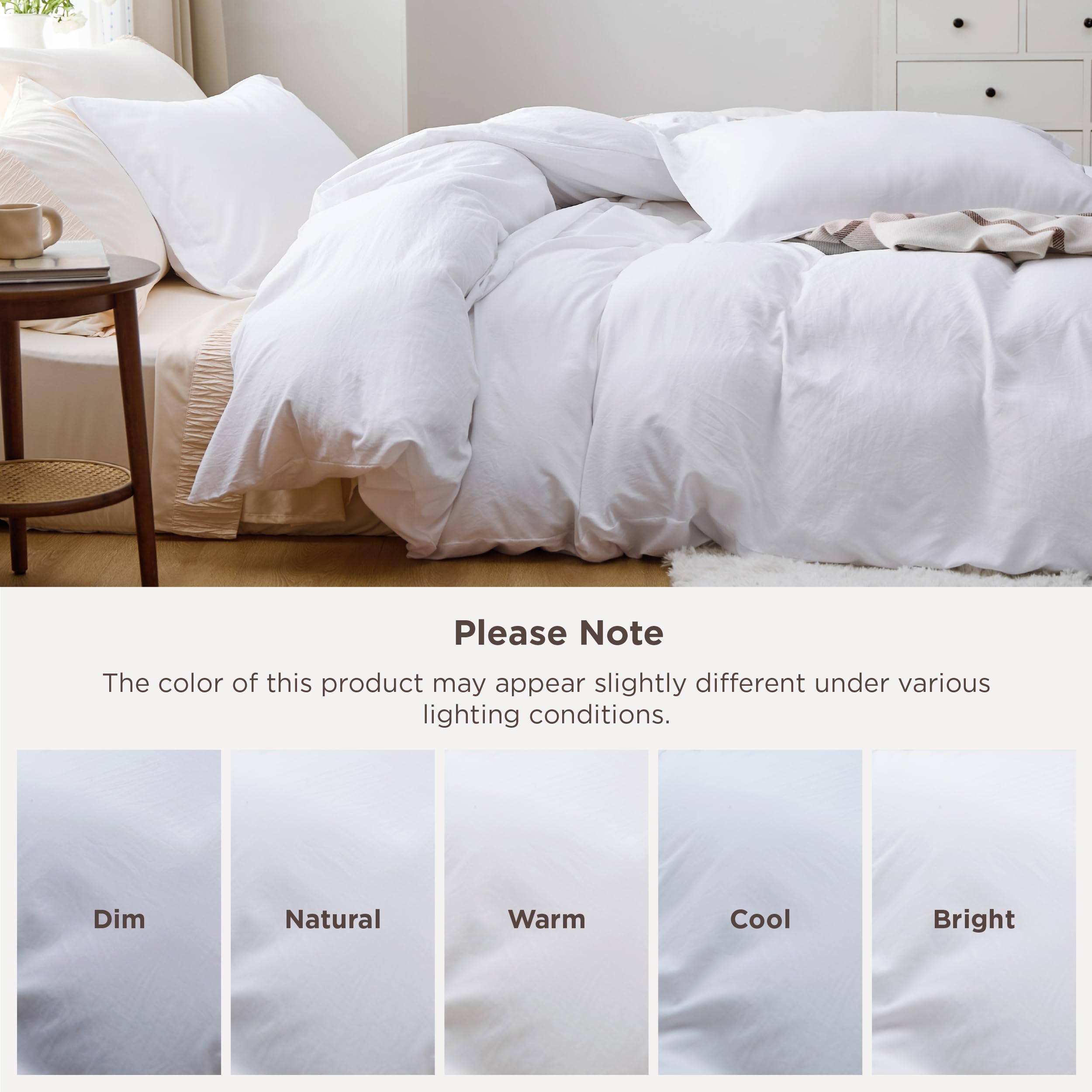 Bedsure relaxed decor with natural texture enhances room style