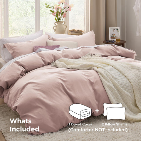 Bedsure rose pink pillow shams 20x36 for a cohesive, polished look