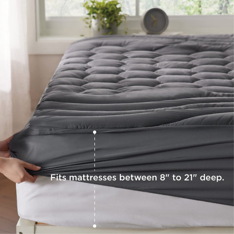 Bedsure RV mattress pad shows ergonomic 3-zone design for restful nights