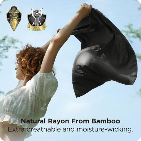Bedsure silk-soft king pillowcase with twill weave delivers gentle touch for hair and skin.
