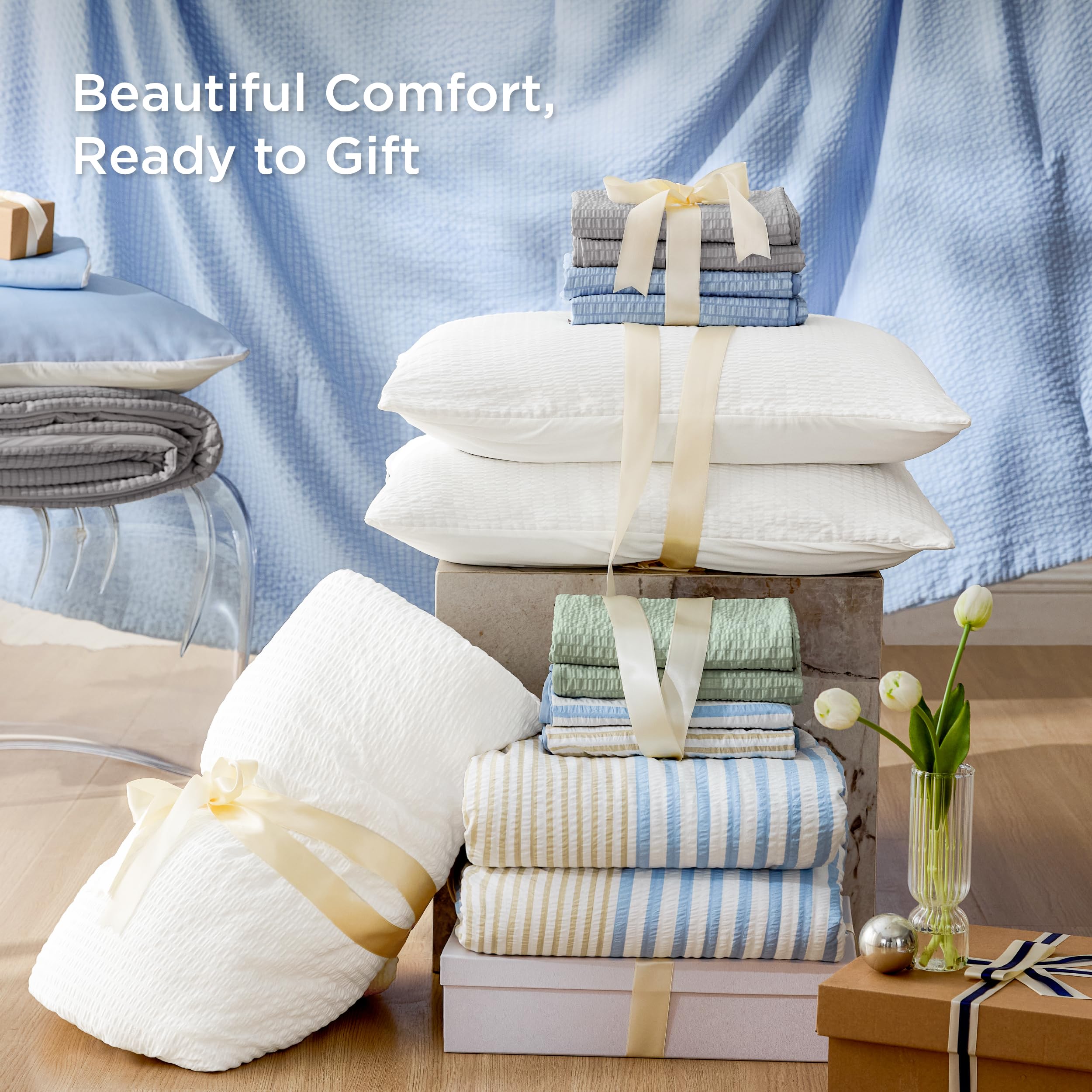 Bedsure SleepEase bedding set in a styled bedroom