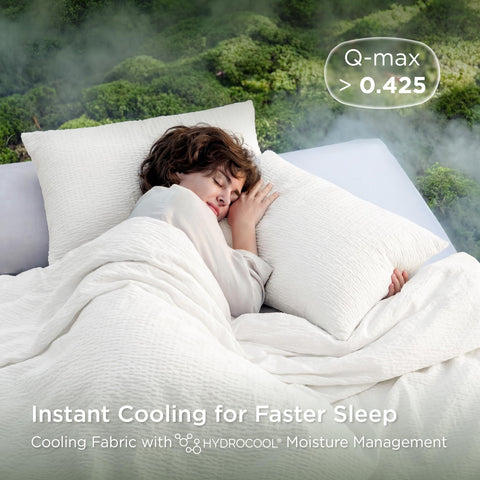 Bedsure SleepEase CASTOR fill cross-section demonstrates breathability