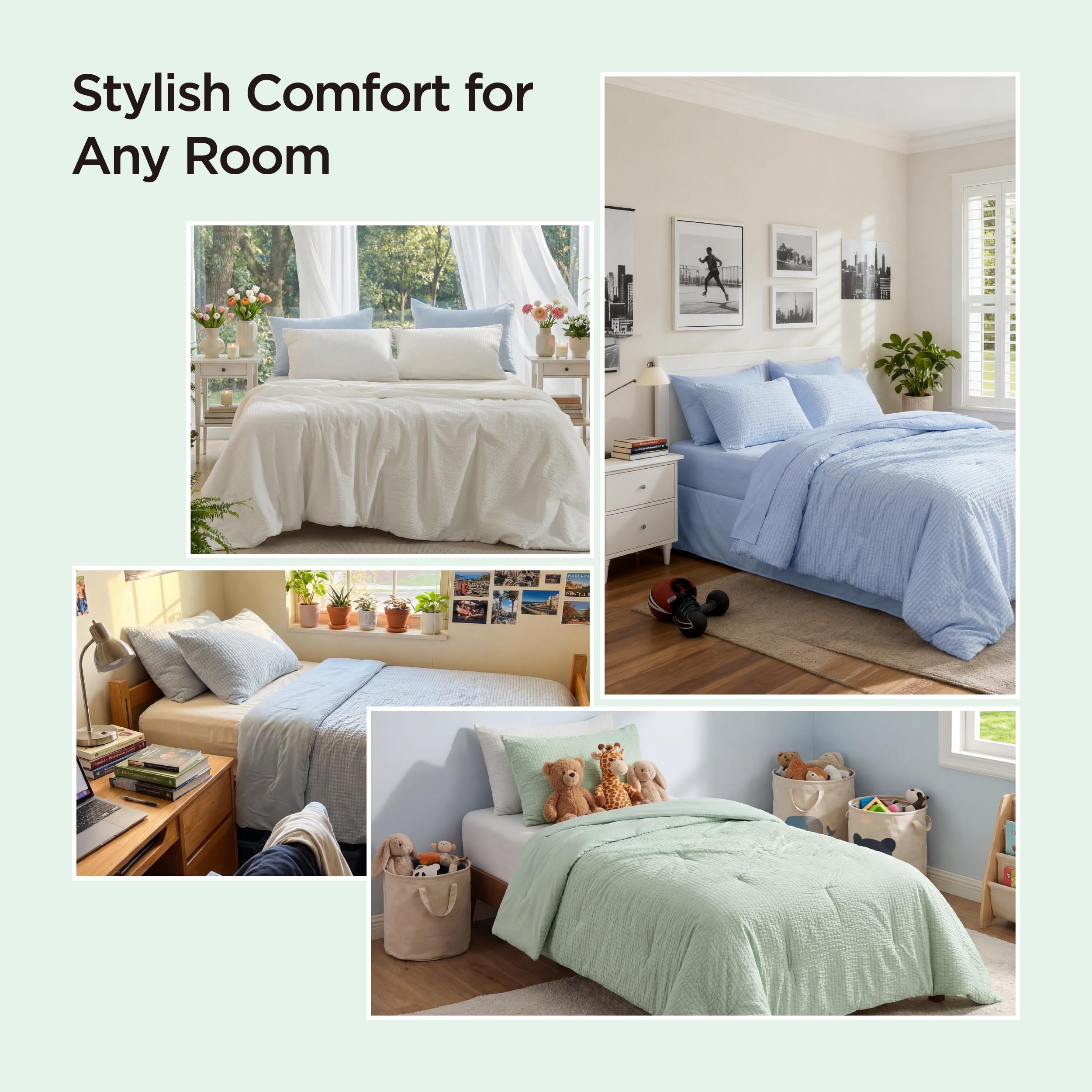 Bedsure SleepEase pillowcase 20x26 showing soft breathable cover