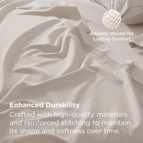 Bedsure soft brushed fabric queen sheets feel gentle and durable