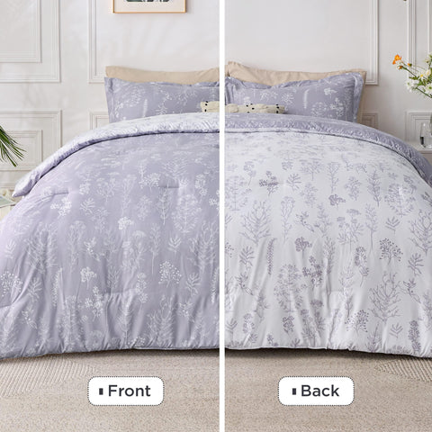 Bedsure close-up of soft comforter texture highlighting quality fabric.