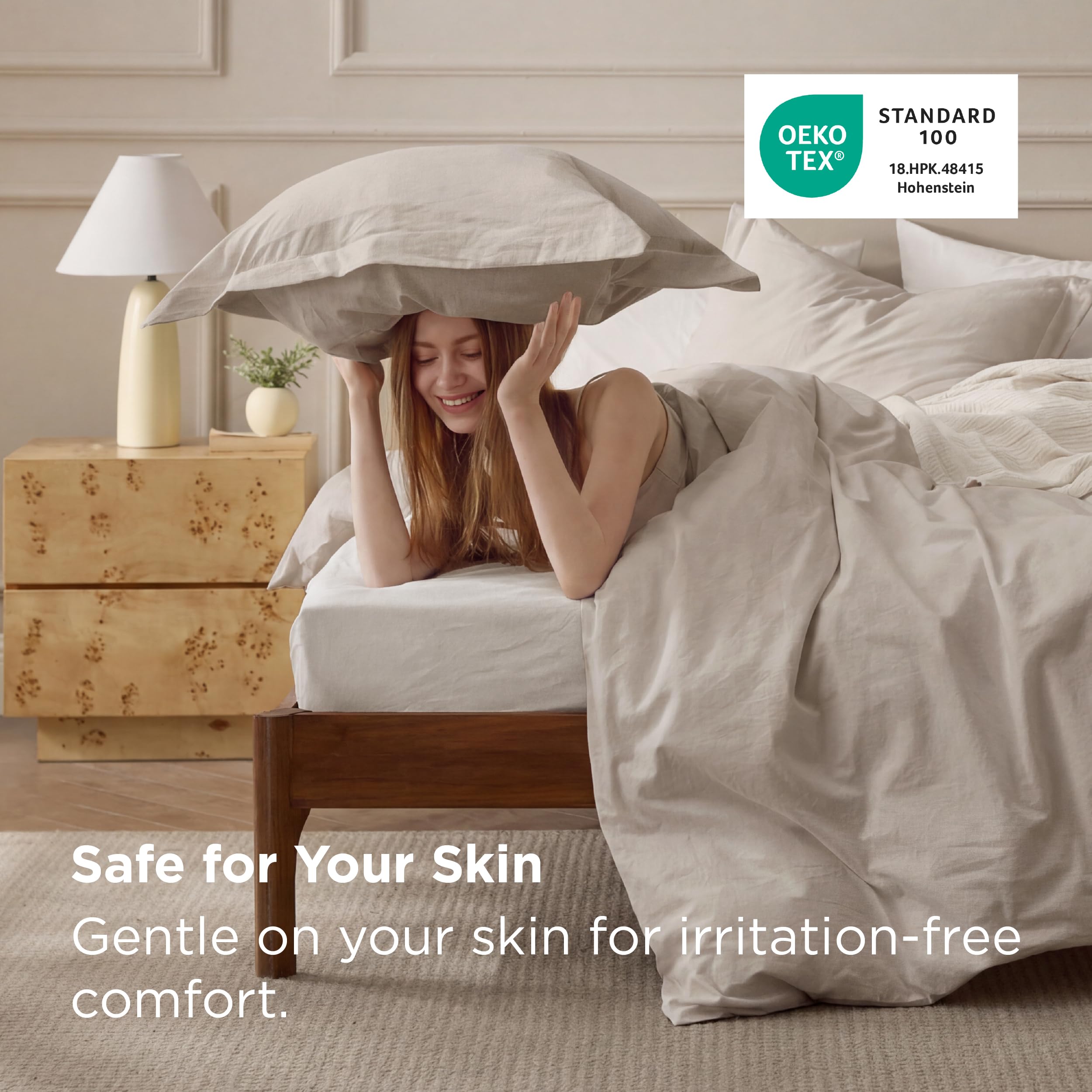 Bedsure soft natural-wrinkle texture adds casual cozy vibe