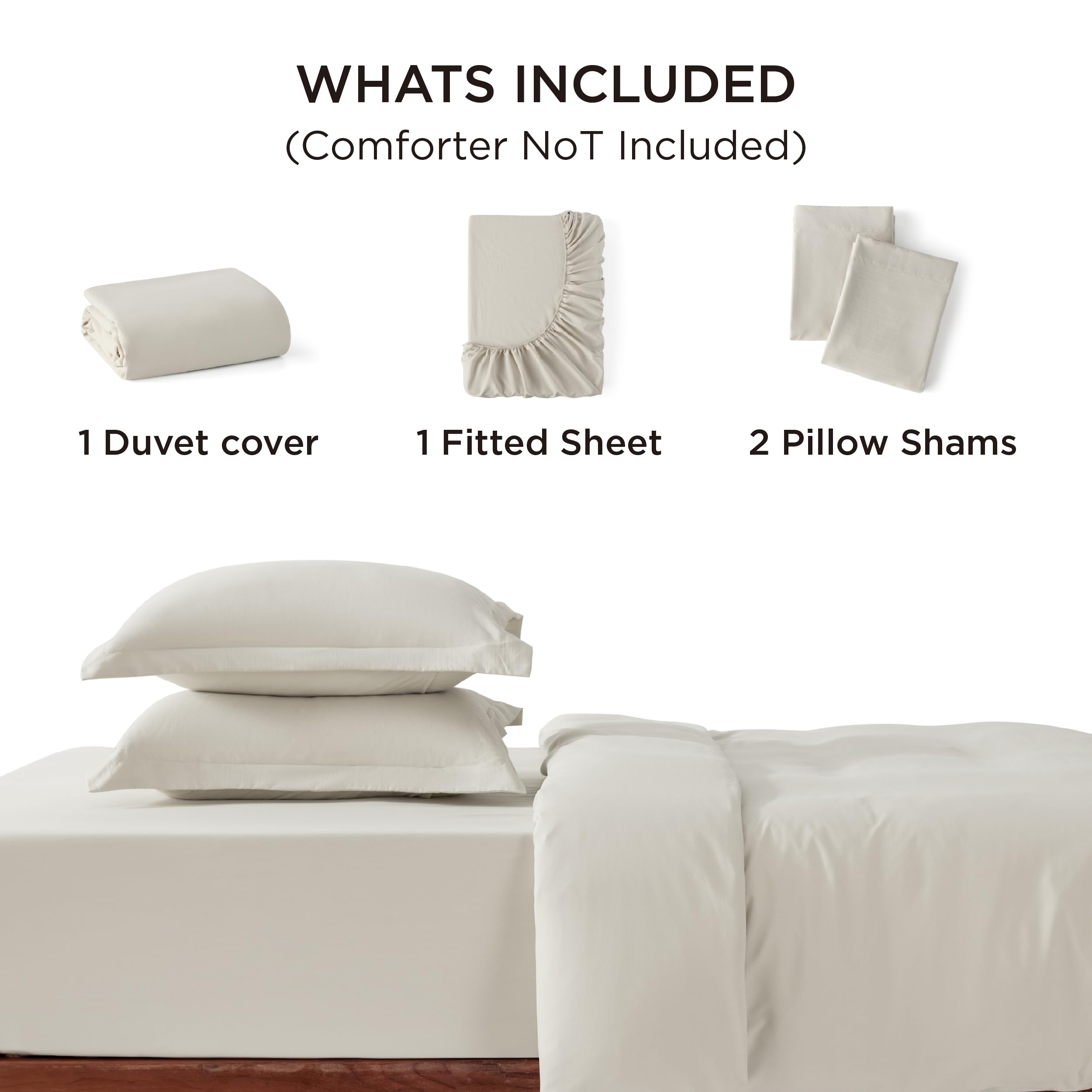 Bedsure soft polyester microfiber fabric feels gentle and breathable