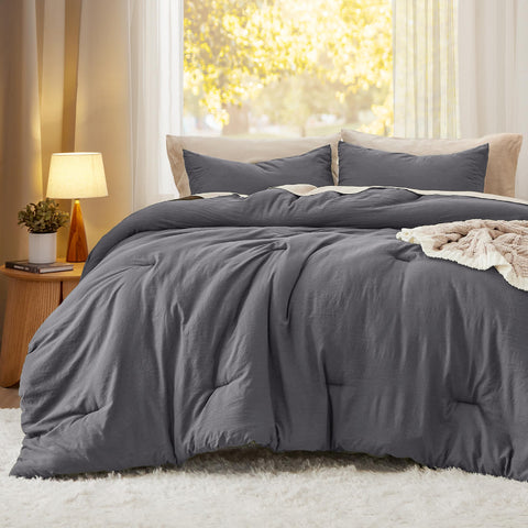 Bedsure soft prewashed bedding delivers skin-friendly comfort and a fluffy touch.