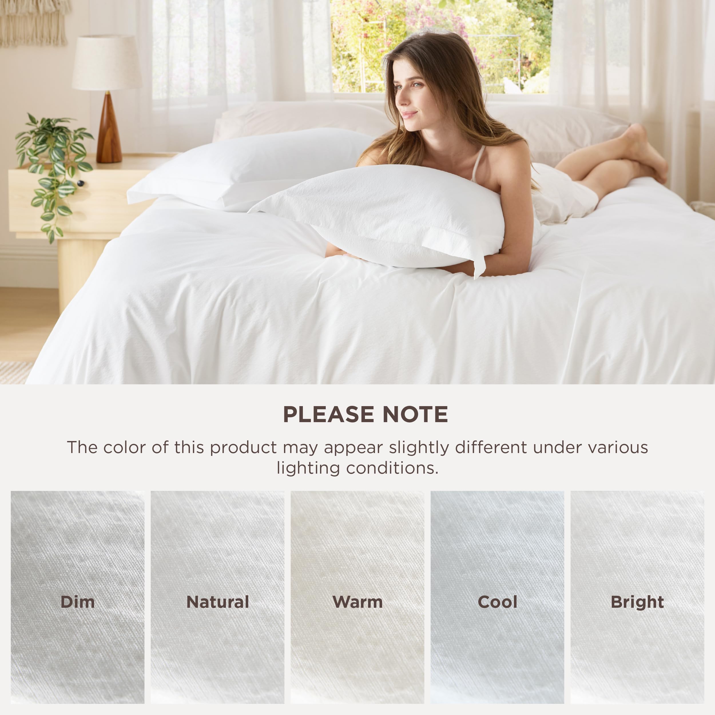 Bedsure soft-touch polyester fabric delivers comfortable sleep and easy care