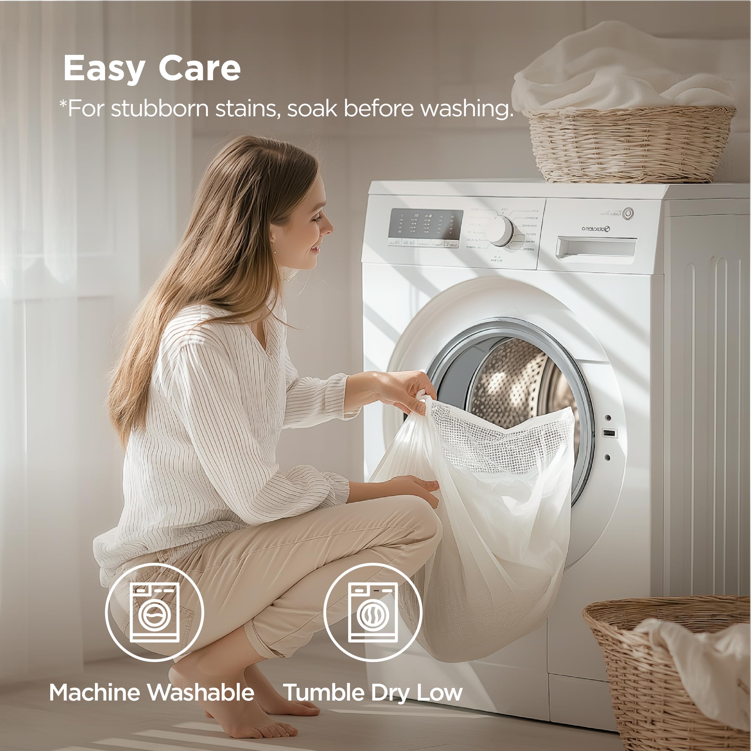 Bedsure standard 20x26 pillowcase fits most standard pillows neatly.