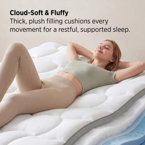 Bedsure topper with 21-inch deep pocket secures snugly on larger mattresses