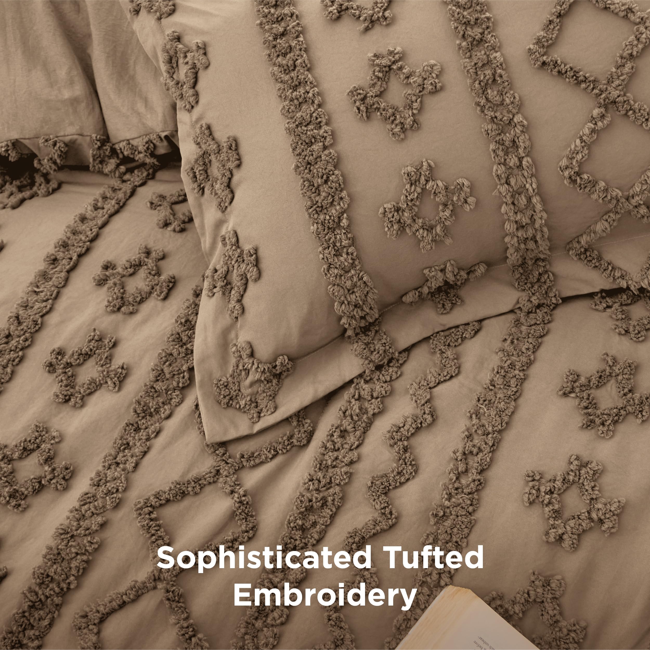 Bedsure fabric texture highlights lightweight warmth and breathability.